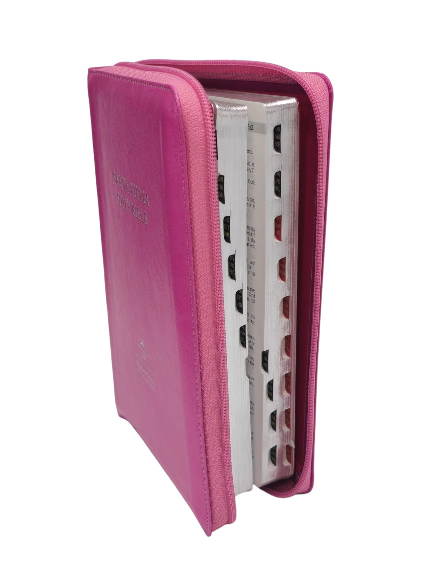 Biblia Bilingue Tamaño Personal RVR1960 Rosa/ Pink Bilingual Bible King James