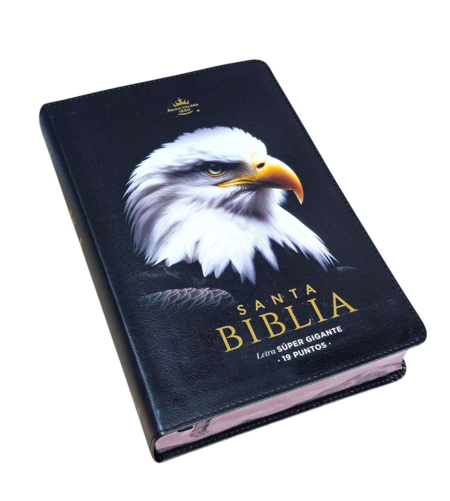 Biblia aguila RVR.1960 letra super gigante 19 punto los que esperan en jehova Imitación Piel negro