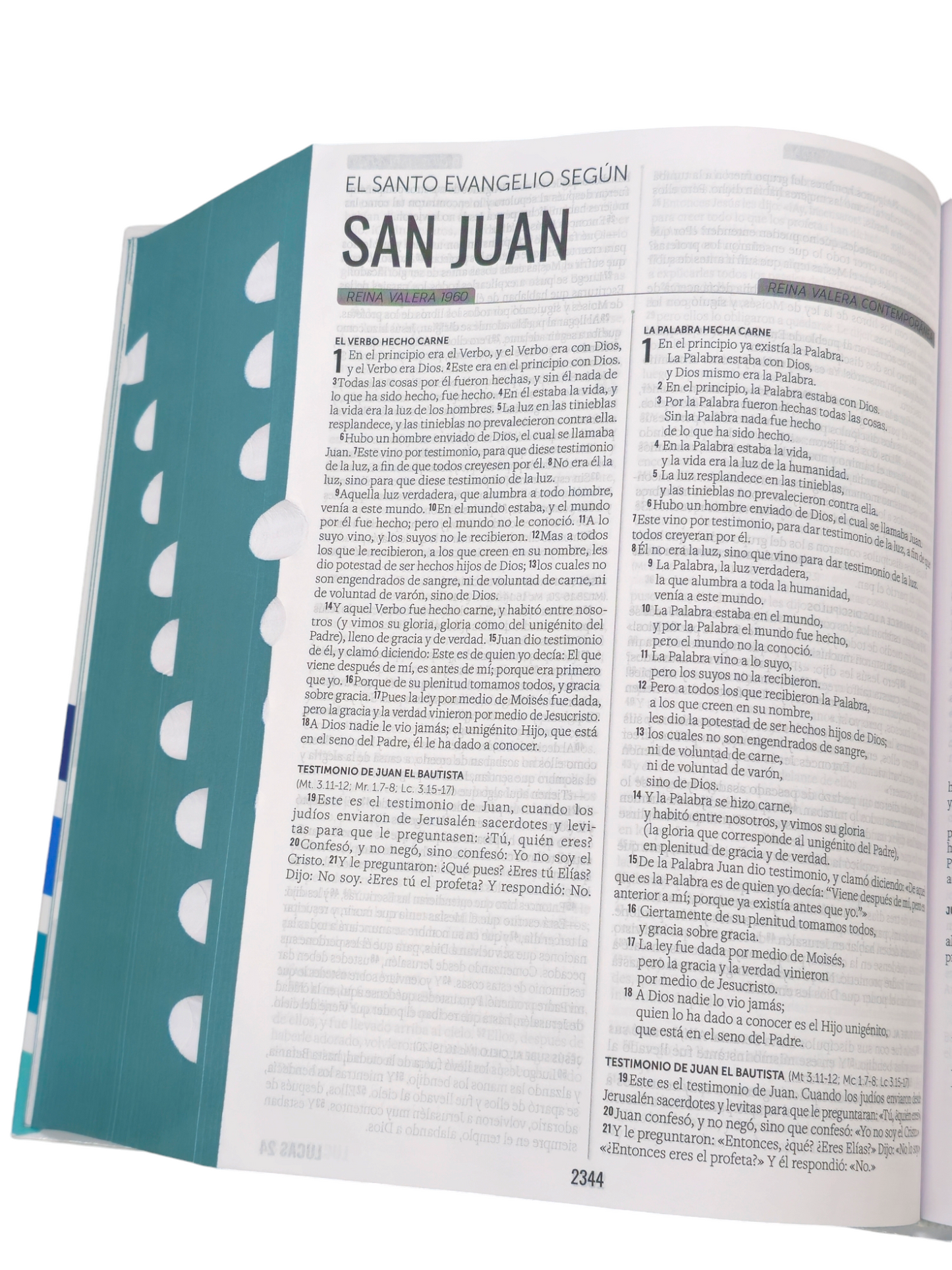 Biblia En 4 Versiones RVR.1960,RVR, Dios Habla Hoy, TLA, Tapa Dura Con Indice