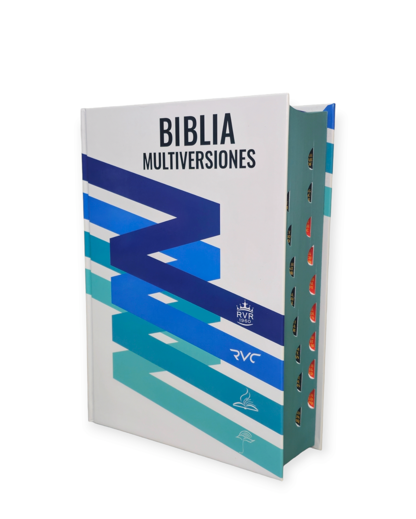 Biblia En 4 Versiones RVR.1960,RVR, Dios Habla Hoy, TLA,  Tapa Dura Con Indice