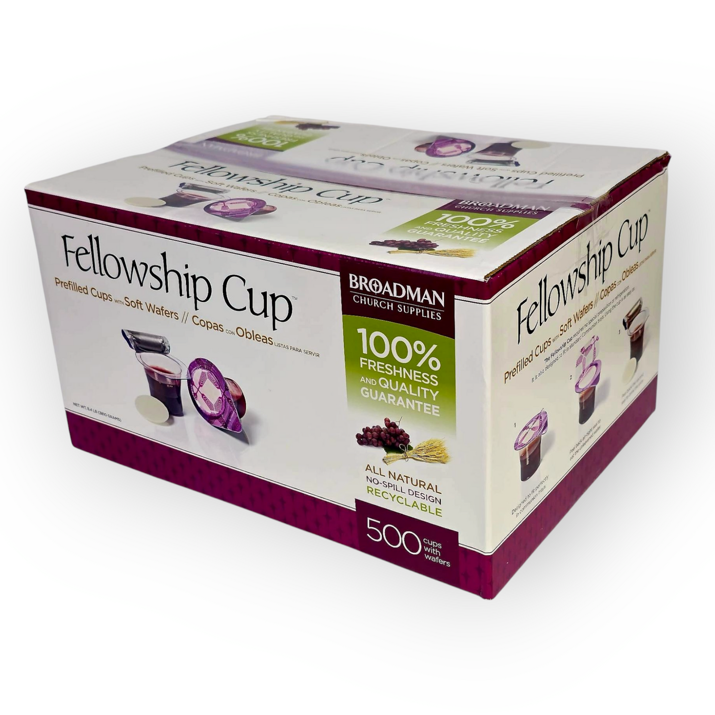 Communion Set - Prefilled Fellowship Cup Juice / soft/Wafer-500 Sets - Lords